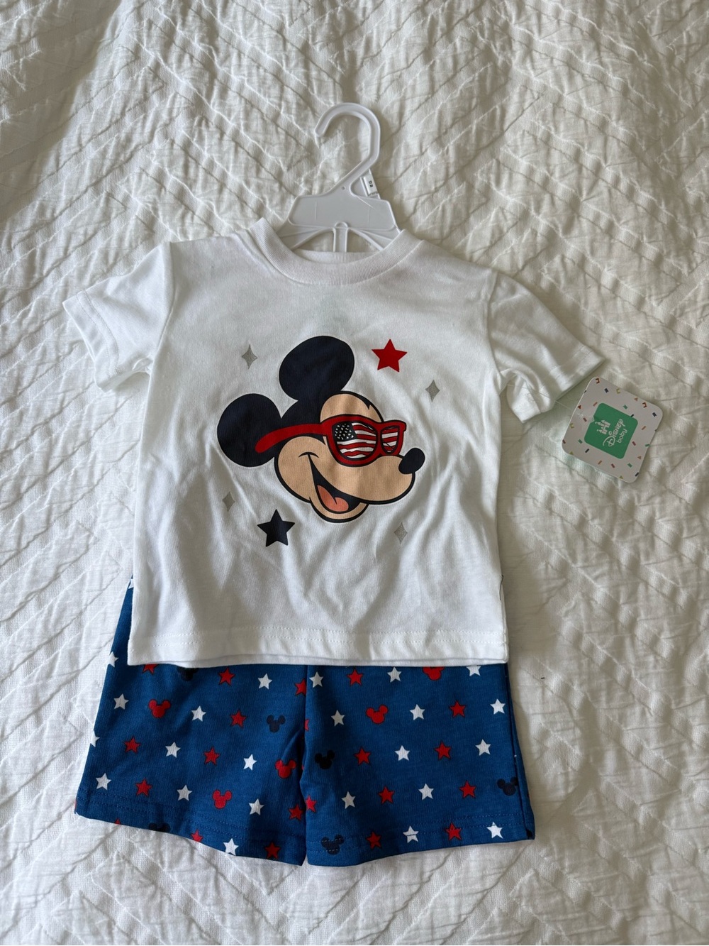 New - Mickey Mouse USA Shorts Set